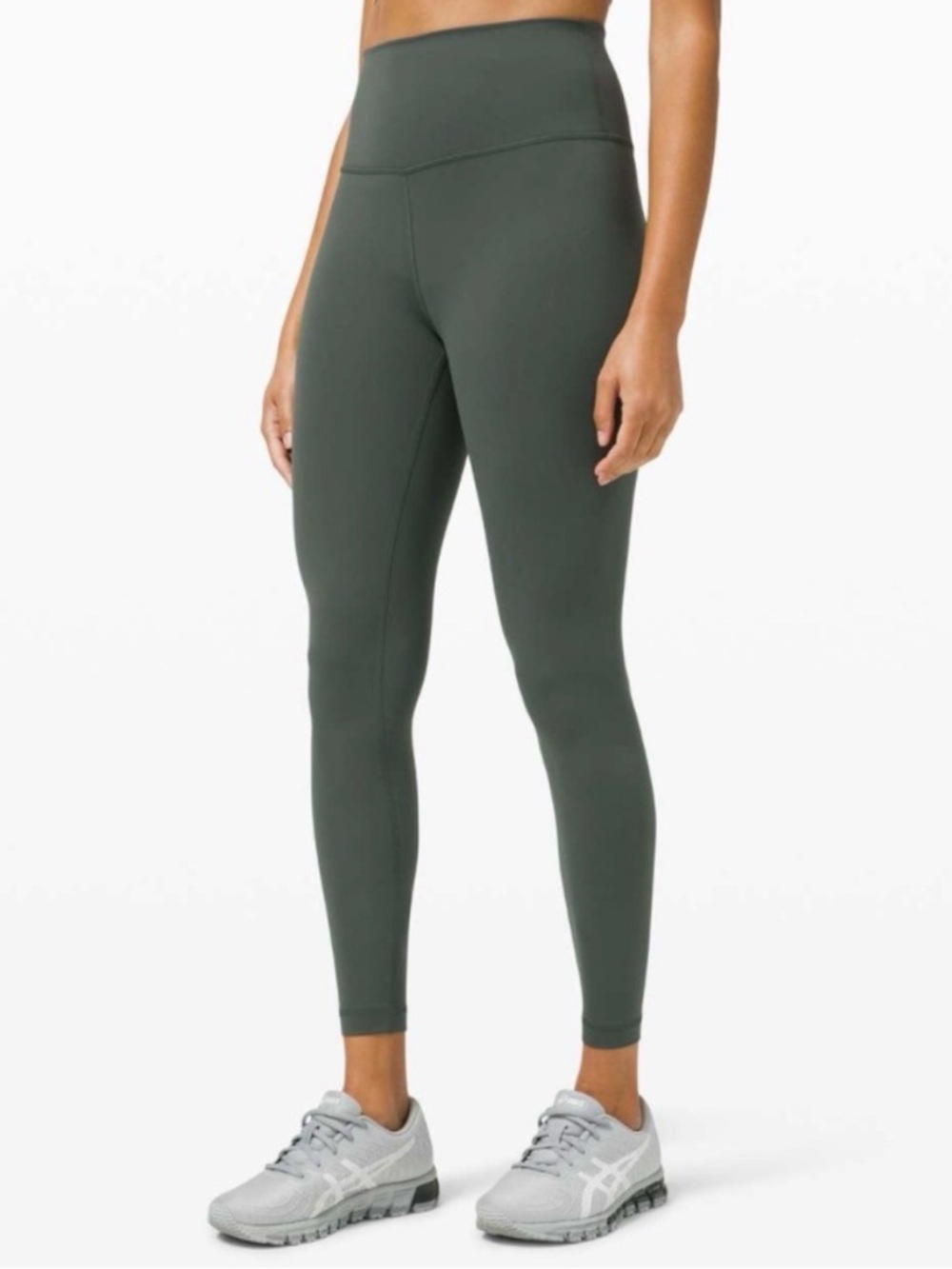 Lululemon Wunder Train High-Rise Tight 25". Size 8. Smoked Spruce